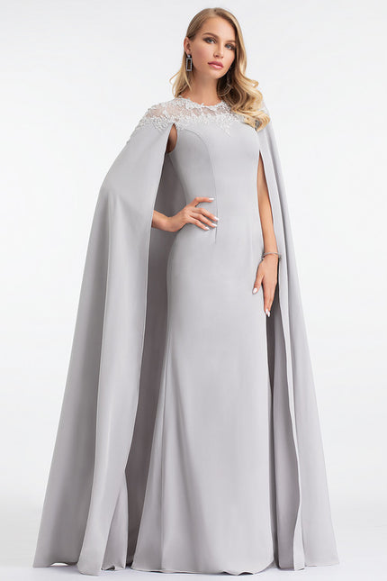 Robe de Soirée Grise Élégance - gallery 1