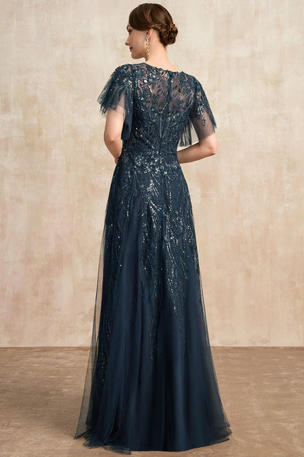 Robe de Soirée Marine Étoilée - gallery 2