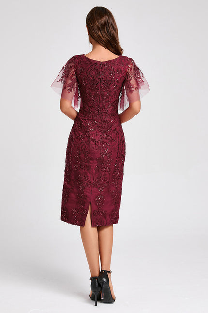 Robe de Soirée Étoilée Bordeaux - gallery 5