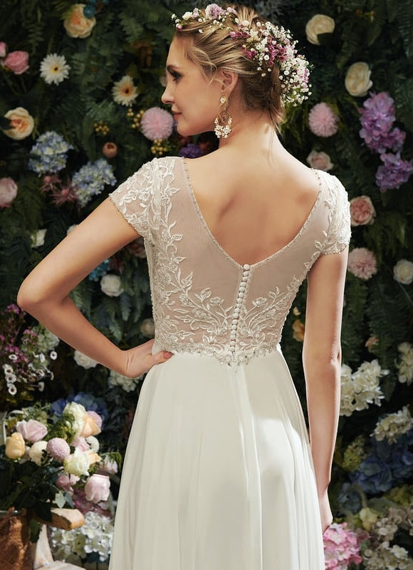 Robe de Soirée Éthérée Blanc - gallery 4