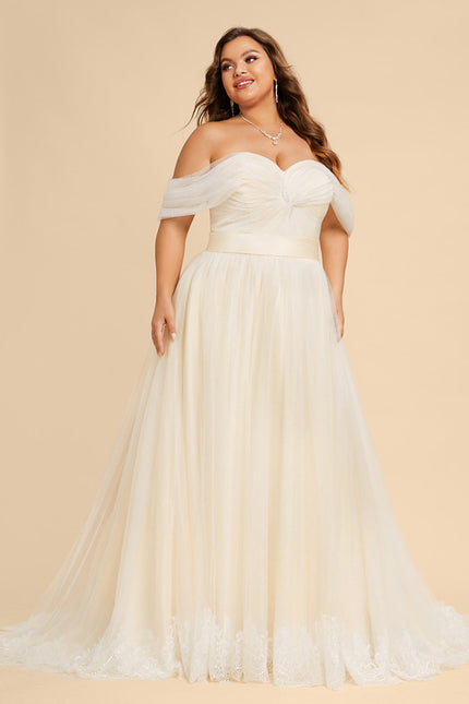 Robe de Soirée Élégance Tulle Naturel - gallery 7