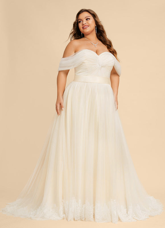 Robe de Soirée Élégance Tulle Naturel - gallery 7