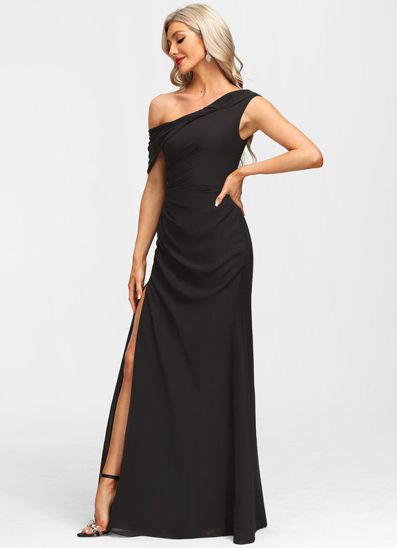 Robe de Soirée Col Évasé Élégance - gallery 2