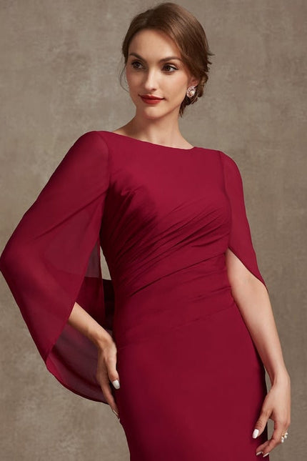 Robe de Soirée Velours Rubis Élégant - gallery 2