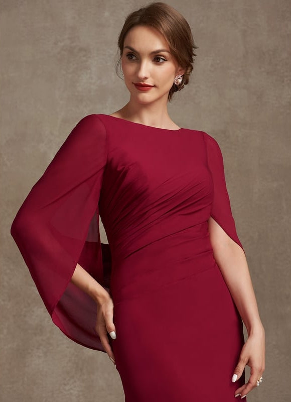 Robe de Soirée Velours Rubis Élégant - gallery 2