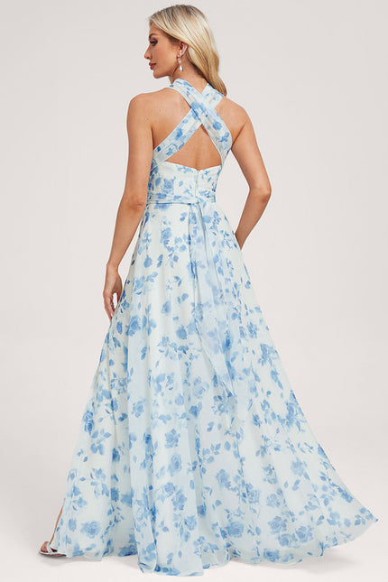 Robe de Soirée Bordeaux Fluide - gallery 7