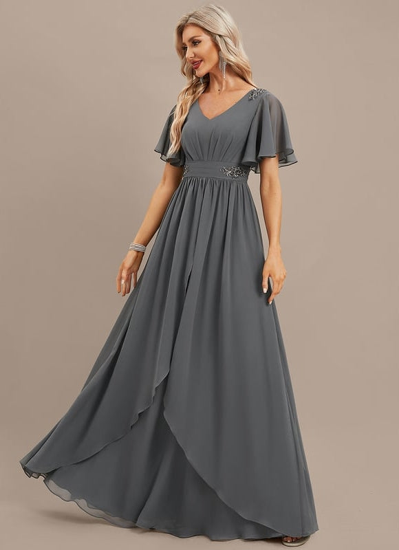 Robe de Soirée Élégance Graphique - gallery 3