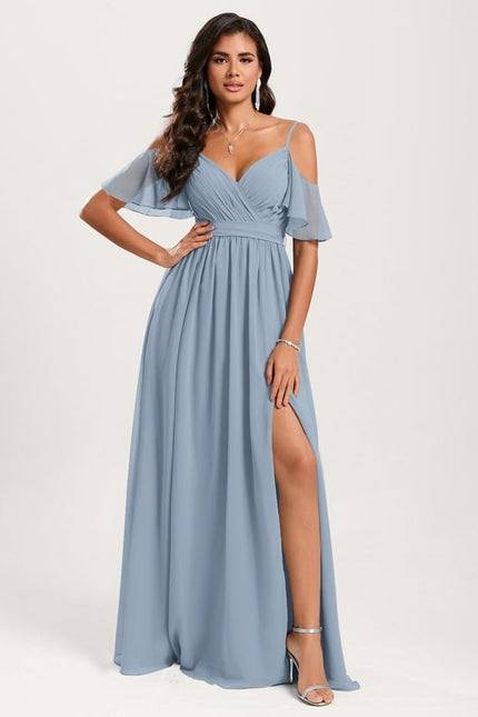 Robe de Soirée Légère Ciel - gallery 1