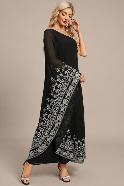 Robe de Soirée Noire Éthérée - gallery 5
