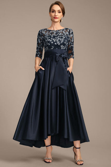 Robe de Soirée Satin Nuit Étoilée