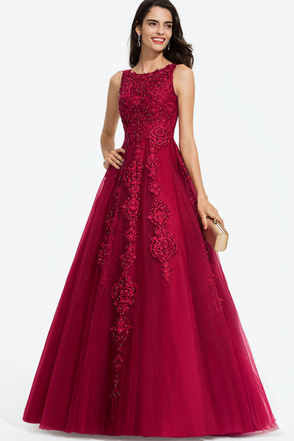 Robe de Soirée Cerise Éclatante - gallery 1