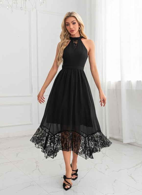 Robe de Soirée Dentelle Aérienne - gallery 4