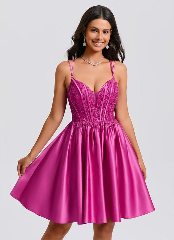 Robe de Soirée Satinée Éclatante