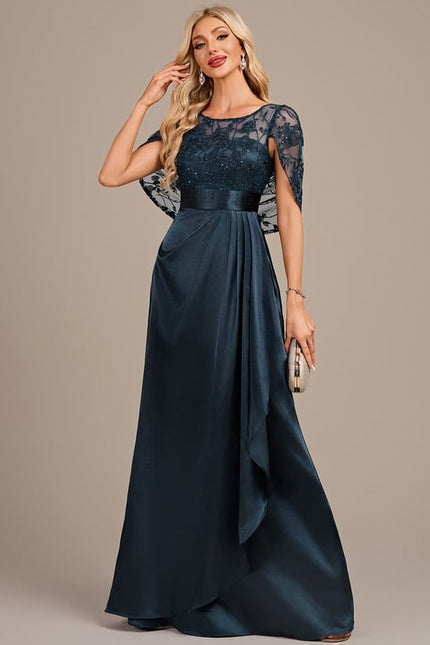 Robe De Soirée Col Rond - gallery 3