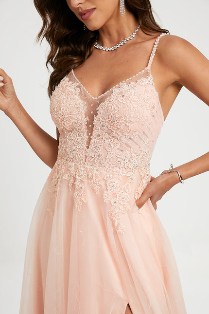 Robe de Soirée Éclat Poudré - gallery 4