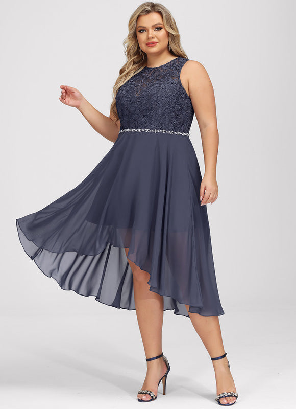 Robe de Soirée Chic Asymétrique Étoilé - gallery 8
