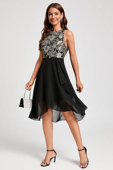 Robe de Soirée Éclatante Noir