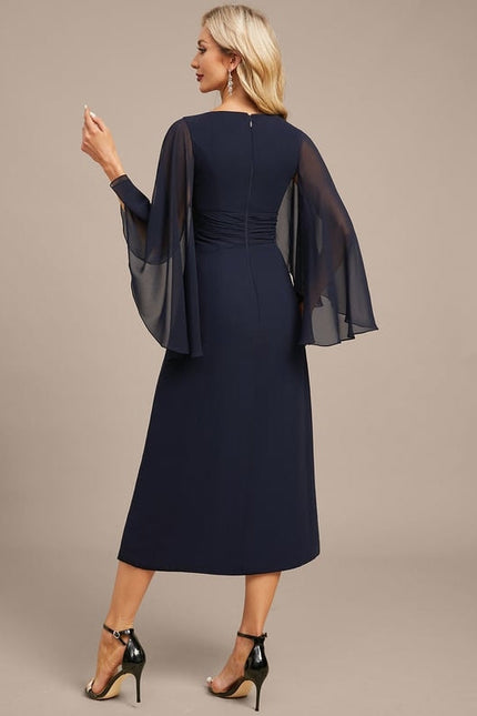 Robe de Soirée Nuit Élégante Voilée - gallery 7
