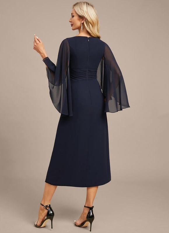 Robe de Soirée Nuit Élégante Voilée - gallery 7