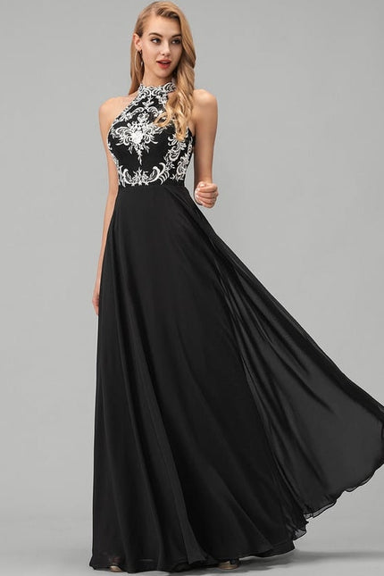 Robe de Soirée Azure Élégante