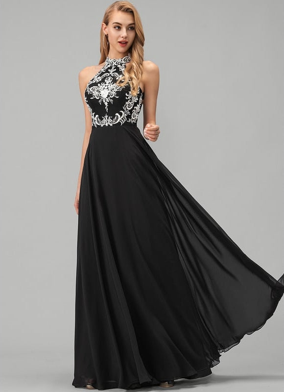 Robe de Soirée Azure Élégante