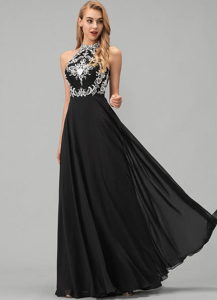 Robe de Soirée Azure Élégante
