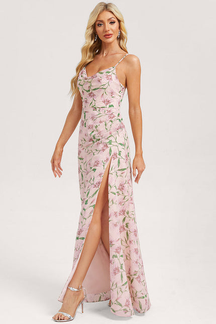 Robe De Soirée En Mousseline - gallery 1