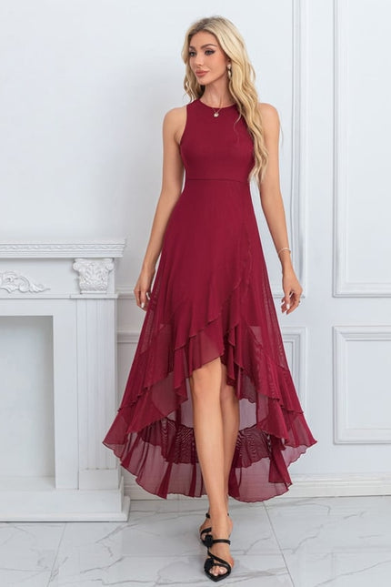 Robe de Soirée Flottante Écarlate - gallery 6