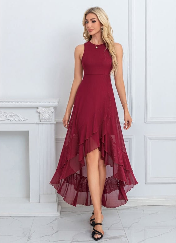 Robe de Soirée Flottante Écarlate - gallery 6