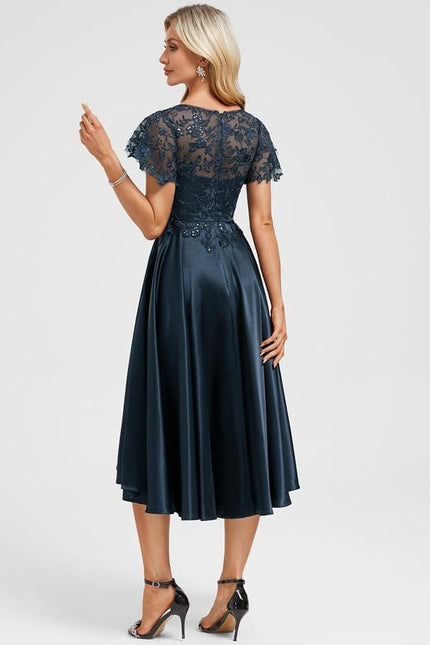 Robe de Soirée Étoilée Marine - gallery 5
