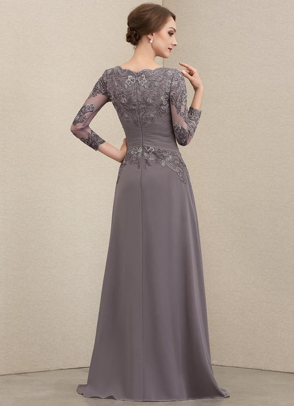 Robe de Soirée Gris Sophistiqué - gallery 3