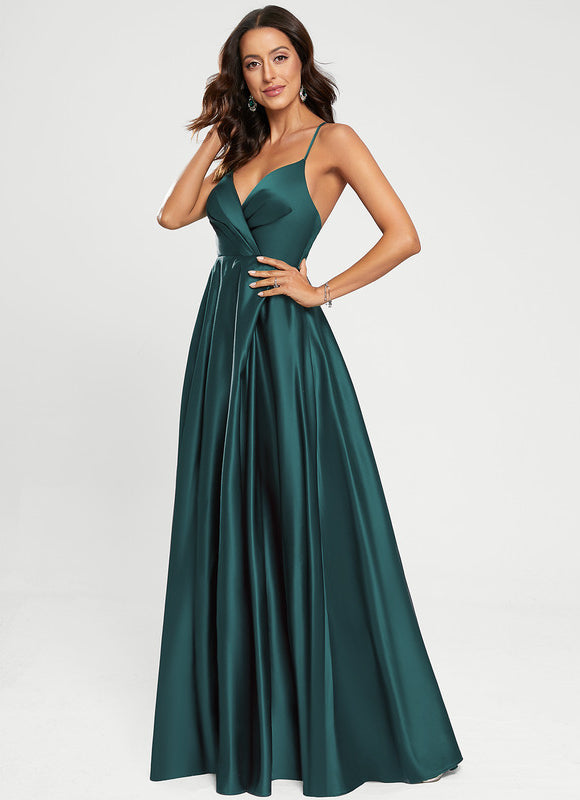 Robe de Soirée Satin Éclairée - gallery 5