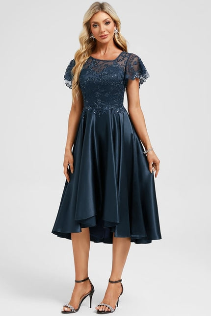 Robe de Soirée Étoilée Marine - gallery 2