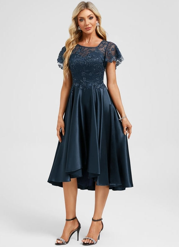 Robe de Soirée Étoilée Marine - gallery 2