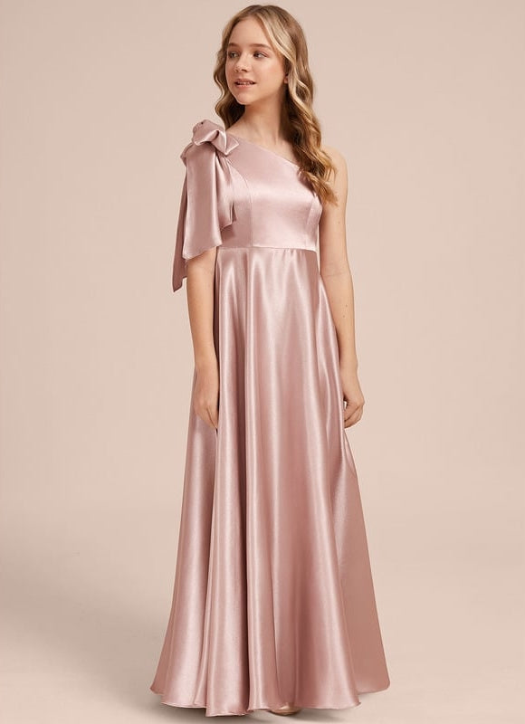 Robe de Soirée Asymétrique Satinée - gallery 5