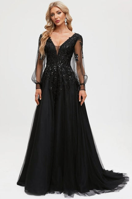 Robe de Soirée Éclat Noir - gallery 5
