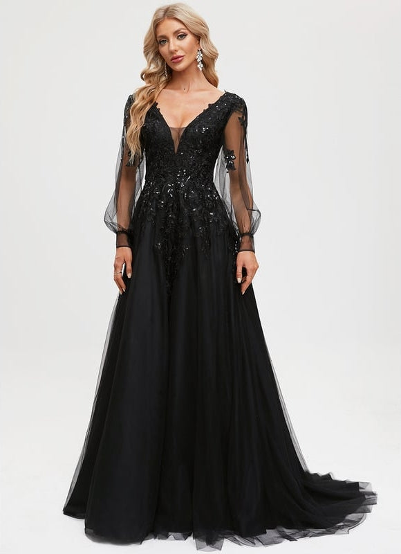Robe de Soirée Éclat Noir - gallery 5