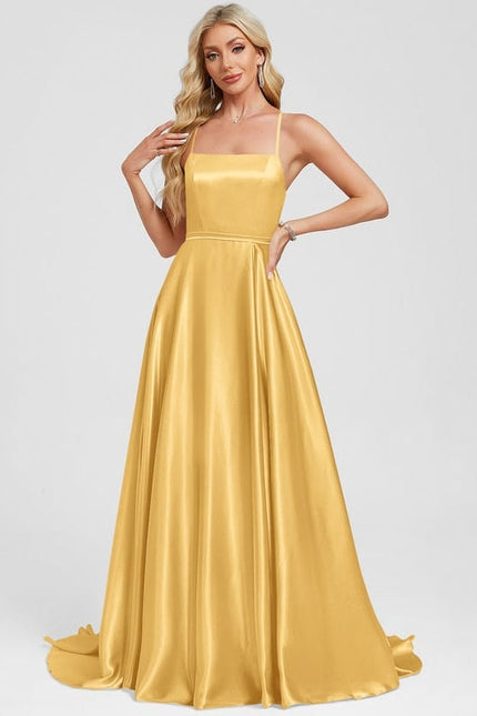 Robe de Soirée Jaune Lumineux - gallery 4