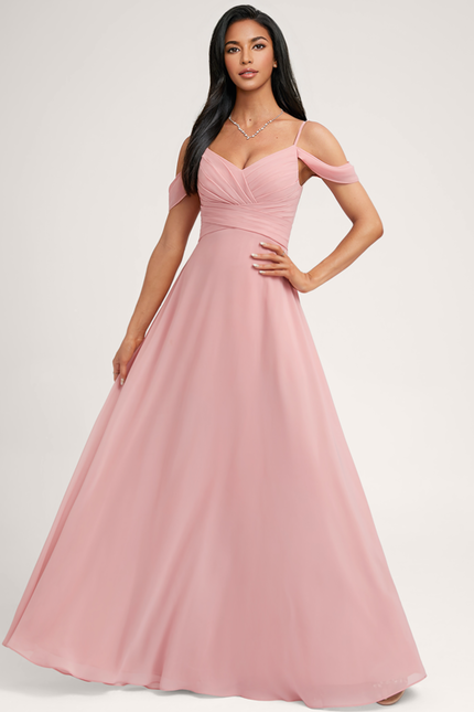 Robe de Soirée Écrue Flottante - gallery 1
