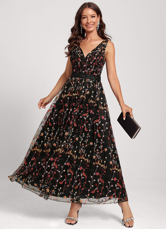 Robe de Soirée Floralité Nocturne