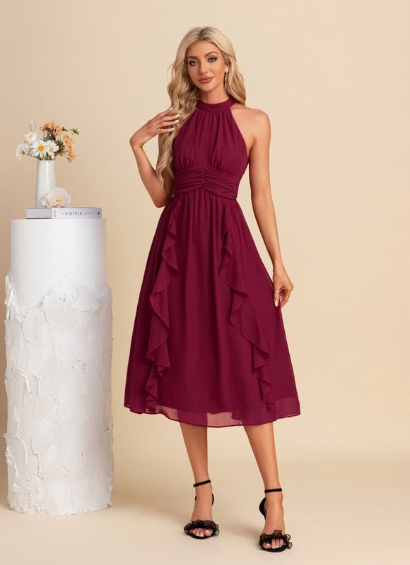 Robe de Soirée Chiffon Volante