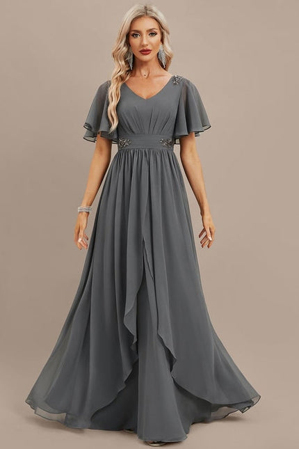 Robe de Soirée Élégance Graphique - gallery 1