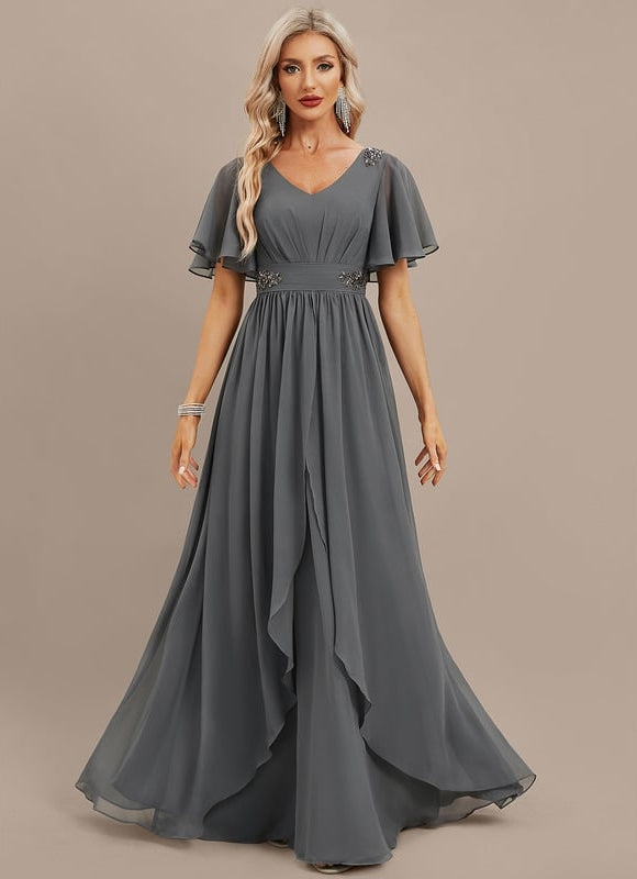 Robe de Soirée Élégance Graphique - gallery 1
