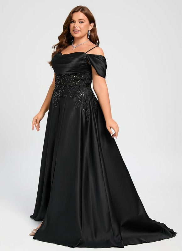 Robe de Soirée Noir Satin Glamour - gallery 8