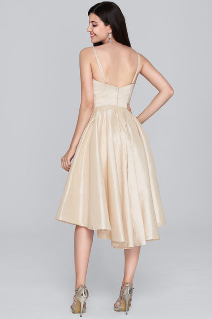Robe de Soirée Éclat Doré Flottant - gallery 5