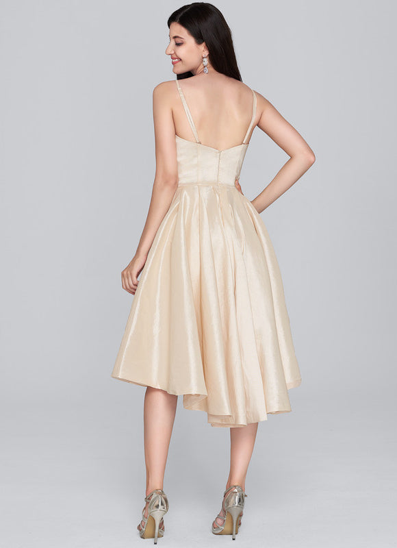Robe de Soirée Éclat Doré Flottant - gallery 5