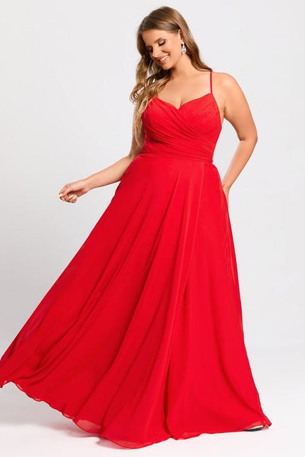 Robe de Soirée Rouge Élégance Satinée - gallery 6