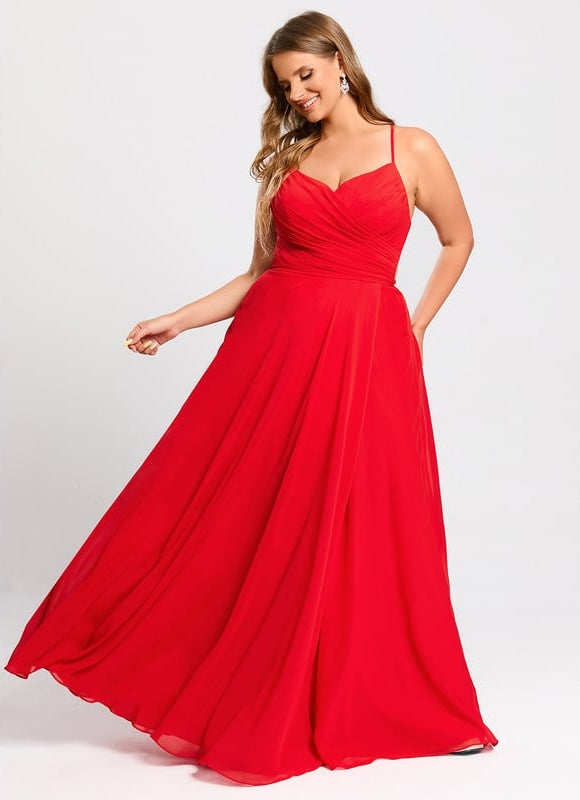 Robe de Soirée Rouge Élégance Satinée - gallery 6