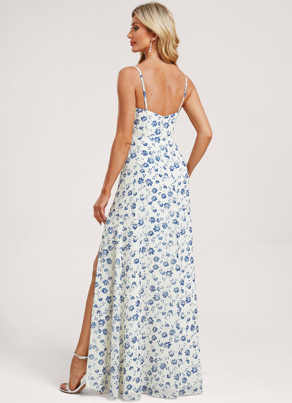 Robe De Soirée En Mousseline - gallery 4