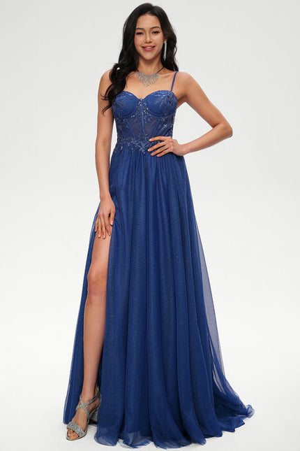 Robe de Soirée Saphir Éclat